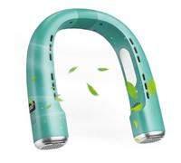 Ventilateur de cou silencieux sans pales à 5 vitesses - Ventilateur | Ventilateur autour du cou pour l'été, le camping, les anniversaires, les croisières, les voitures en plein air