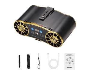 Ventilateur De Courroie-Unité De Refroidissement Monté À La Taille Compacte, Machine De Brise Personnel Mains Libres | Circulateur Air Portable Rechargeable USB, Ventilateur Sans Lame Regolab