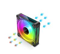 Ventilateur de d ' ordinateur ARGB 120 mm, fonctionnement silencieux, connecteurs PWM à 4 broches, conception de lame optimisée pour des dispositifs de refroidissement efficaces