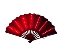 Ventilateur de du festival - Grand accessoire de bambou manuel, de groupe de tissu vibrant | Voyage de ventilateur à main polyvalent, accessoire de danse de voyage léger, décoration pl