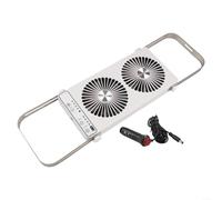Ventilateur de fenêtre de toit efficace pour camping-car avec quatre réglages de vitesse pour contrôle du flux d'air (blanc)