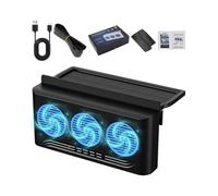 Ventilateur de fenêtre solaire,3 connecteurs Radiateur de vidange alimenté par énergie solaire | Ventilateur de vidange de voiture,pour fourgonnette, camping-car, camion, autoroute, road trip