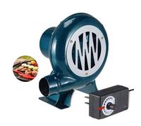 Ventilateur De Forge Forgeron Électrique À Vitesse Variable, 220V Forge Avec Gouverneur Ventilateur Soufflet Electrique Ventilateur Centrifuge Extérieur En Fonte, Grand Gril Accessoires Cadeau(80W)