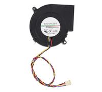 Ventilateur de Four 12v 2,94a 5200 Tr/min Souffleur de Refroidissement | Débit D’air 37,97 Cfm, Moteur Silencieux, Matériaux Pbt et Acier Inoxydable, pour Chambre de Four ou Barbecue Noir