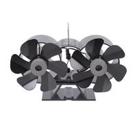 Ventilateur de four alimenté par la chaleur 12 moteurs silencieux sans électricité nécessaire Économie d'énergie Cheminée alimentée par la chaleur pour four à bois