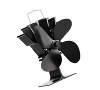 Ventilateur de foyer en aluminium démarré par la chaleur, moteur silencieux, 4 aiguiseurs, sécurité surchauffée, pour four à air et à combustion, ventilateur de poêle à bois