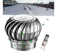 Ventilateur de grenier en acier inoxydable 304 de 81,3 cm avec sorties d'aération de 1046,5 cm et pinces pour une meilleure efficacité énergétique et des solutions de ventilation de toit