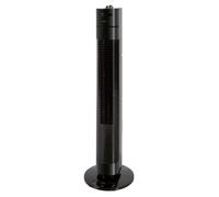 Clatronic Ventilateur colonne TVL 3770 – 3 vitesses, oscillation 75° (désact.), minuterie 120min – Noir