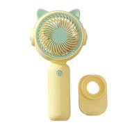 Ventilateur de maquillage puissant portable petit et léger AM3 à piles pour filles, femmes, adultes, ventilateur de bureau léger pour l'intérieur et l'extérieur