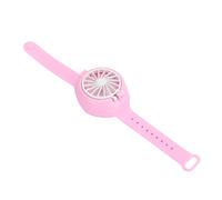 Ventilateur de montre USB porté à la main, petite batterie intégrée, Mini Portable d'été universel (rose)