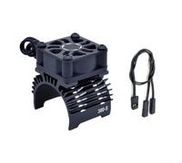 Ventilateur de moteur 28, 29, 36 mm pour voitures télécommandées, conçu pour les moteurs sans balais 380 390 540 550 avec cadre en alliage d'aluminium et sortie haute vitesse (noir 380-S)