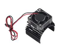 Ventilateur de moteur en métal de 30 mm, ventilateur de dissipation thermique du moteur à vitesse de 28 000 tr/min, en aluminium et Pla, compatible avec les moteurs F540 550 3650 (Silver)