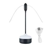 Ventilateur de mouche portable - extérieur rechargeable pour que le fan puisse garder | Loin de la nourriture avec des fruits légers et pliables, un contrôle de la mouche pour le barbecue, le porche
