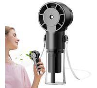 Ventilateur de Nébulisation Portable - Ventilateur Haute Vitesse 12000RPM avec Nébulisation D'eau | Petit Nébuliseur Refroidissant Portable 1200mAh Silencieux pour Camping Sports Événements Voyages