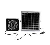 Ventilateur de Panneau Solaire 8 W, Alliage d'aluminium à Haute efficacité, Dissipation de Chaleur Thermique avec Ventilateur d'échappement à l'énergie Solaire pour Animal de Compagnie