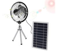 Ventilateur de Panneau Solaire Extérieur Panneau Solaire - Compact 10W Machine à couler De Refroidissement, Circulateur D'air Pliable Léger | Ventilateur Rechargeable Avec Énergie Solaire Pour Tente