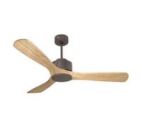 Ventilateur de plafond ø132 cm avec Wifi Réversible Hypersilence Paros D132 C02 65333 Chocolat