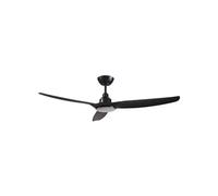 Fanelite - Ventilateur de plafond 132 cm noir FANDC52LN-BK - Moteur DC 18W - LED 20W dimmable 3 couleurs - 3 pales - Télécommande - Silencieux NOIR