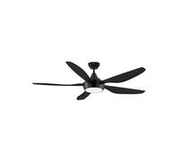 - Ventilateur de plafond 137 cm noir MAUPITI - Moteur DC 35W - Lumière LED 20W dimmable 3 couleurs - Wifi - Contrôles vocaux - Silencieux
