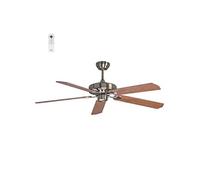 - Ventilateur de plafond 152 cm SIROCO - Moteur DC 38W - Télécommande - Wifi - Contrôles vocaux - 5 pales - Très silencieux