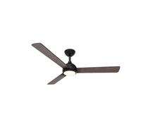 Ventilateur de plafond 32W avec LED 24W Noir/Bois foncé Réversible Ø132 cm Ph