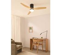 Ventilateur de plafond 40W silencieux 100% bois - WIND CALM NATURAL WOOD Bois clair G