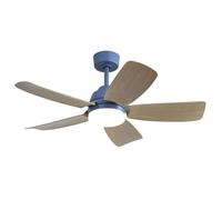 Ventilateur de Plafond 42"" LED 5 Pales ABS - Télécommande - Éclairage 22W - Idéal Chambre Salle à Manger Salon Bureau