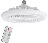 ventilateur de plafond 48W avec lumière LED, lampe de plafond avec télécommande - FANGLO