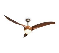 Ventilateur de plafond 52"" - Klarstein Monteverde - plafonnier - débit d'air - 8.376m³/h - 3 pales - 47 dB max. - Télécommande