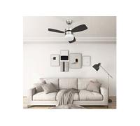 Ventilateur de plafond - vidaXL - 76 cm - Marron foncé - 39 W - Télécommande incluse