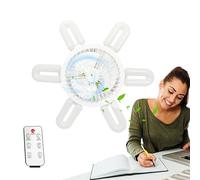 Ventilateur de plafond à douille léger, lumière du ventilateur à douille | Petits ventilateurs de plafond,Vitesses réglables Lampe à feu pliant avec une ampoule LED à 3 couleurs à 3 couleurs pour le s