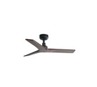 Ventilateur de plafond à économie d'énergie avec télécommande Klim S noir-noyer 92 cm