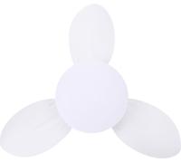 Ventilateur de plafond à encastrer 25in Small Dimmable LED 6 Speed Quiet DC Motor for Patio Kitchen Bedroom White