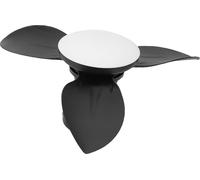 Ventilateur de plafond à encastrer 25in Small Dimmable LED 6 Speed Quiet DC Motor for Patio Kitchen Bedroom Black