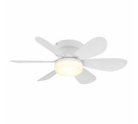 Ventilateur de plafond à LED, ventilateur, lampe de salon, intensité réglable, télécommande, D 52 cm