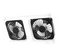 Ventilateur de plafond à moteur CC avec éclairage LED, double ventilateur, moteur en cuivre silencieux, culot à vis E27, télécommande, 3 vitesses et minuterie, éclairage spectre complet pour cha