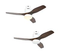 Ventilateur de plafond Aerodynamix Eco 112 BL / Noyer CasaFan