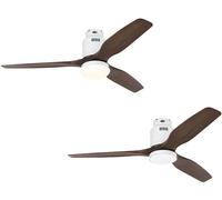 Ventilateur de plafond Aerodynamix Eco 132 BL / Noyer CasaFan