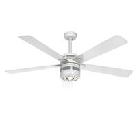 Ventilateur de plafond ALU Blanc avec lumière CasaFan