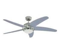 Ventilateur de plafond argenté avec lampe bendan - 132 cm Argent G