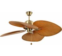 Ventilateur de plafond avec cordon de tirage Cuba Gold 132 cm