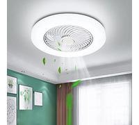 Ventilateur De Plafond Avec Éclairage 72W LED Plafonnier Créatif Dimmable Plafonnier Ventilateur Plafonnier Télécommande Ultra Silencieux Peut Synchroniser Moderne Salon Chambre Lampe Peut Timing