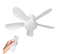 Ventilateur De Plafond avec éclairage Et Télécommande, Douille LED 40 W E27b22, Minuterie, 3 Vitesses, Couleur De Lampe Réglable, éclairage Dimmable Chambre, Salon Et Cuisine. E27