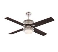 Ventilateur de plafond avec éclairage LED et télécommande Oscar Nickel 122 cm