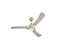 Ventilateur de plafond avec éclairage LED et télécommande TECHNO titane 132 cm