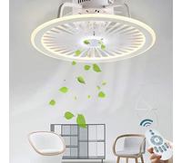 Ventilateur De Plafond Avec Éclairage Plafonnier LED Avec Éclairage Et Dimmable À Distance Chambre Des Enfants Chambre De Salon Lampe Plafond De Ventilateur Électrique Silence Acrylique Métal Lustre