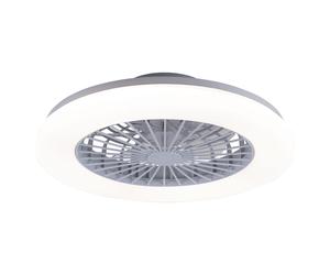 Ventilateur de plafond avec éclairage Salon Télécommande Plafonnier silencieux Ventilateur à intensité variable, CCT Veilleuse Minuterie, 49 Watt LED 1800lm 3000-6500K, D 48,5 cm
