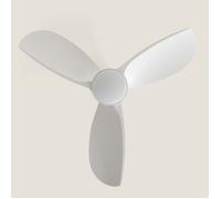 Ventilateur de Plafond avec Éclairage Silencieux DC Poros Evo Blanc Télécommande 90 cm Petit (jusqu'à 10 m²) Blanc