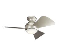 Ventilateur de Plafond Avec Éclairage Télécommande 3 Aile Été Hiver Opération