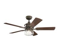 Ventilateur De Plafond Avec Éclairage Télécommande LED Dimmable Salon 5 Pales